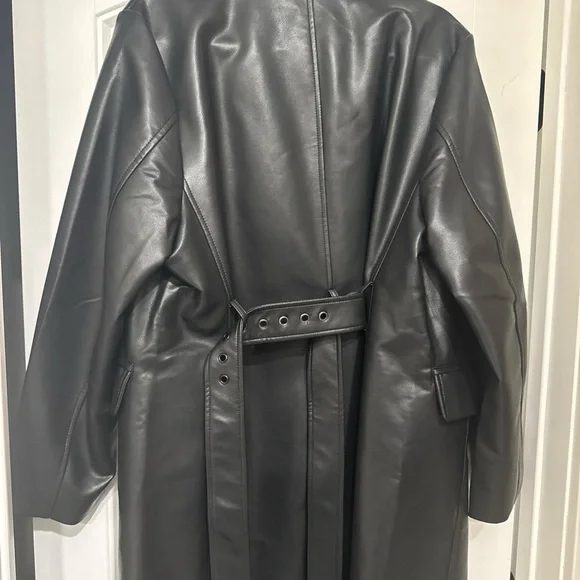 Rebecca Minkoff Black Vegan Leather Jacket - Picture 5 of 9